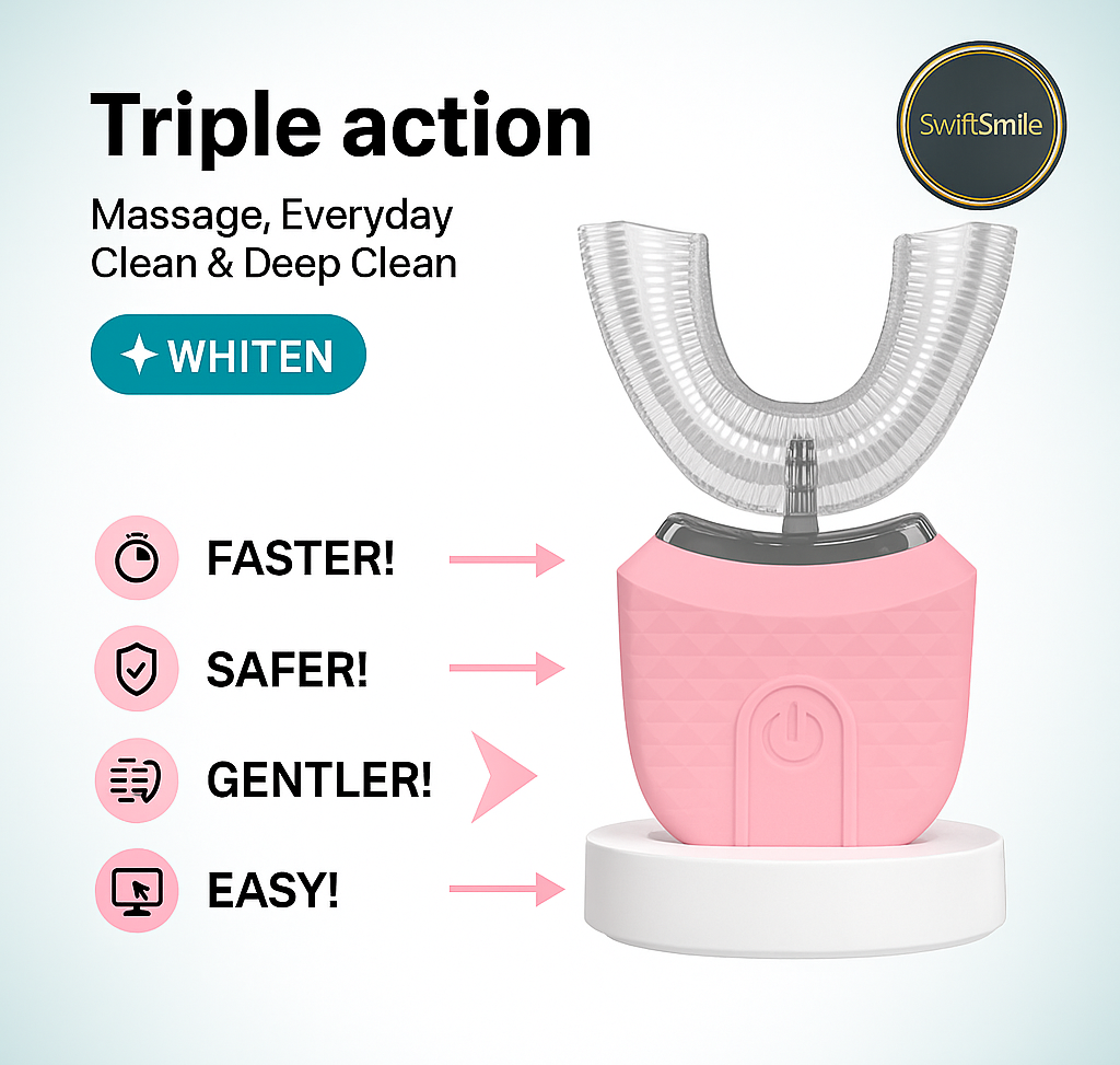 SwiftSmile™ Automatic U-Shaped Toothbrush