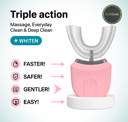 SwiftSmile™ Automatic U-Shaped Toothbrush